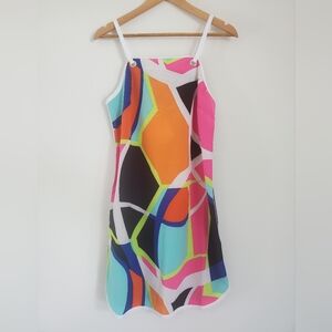 Fabletics Colorful Geometric Breathable Summer Dress